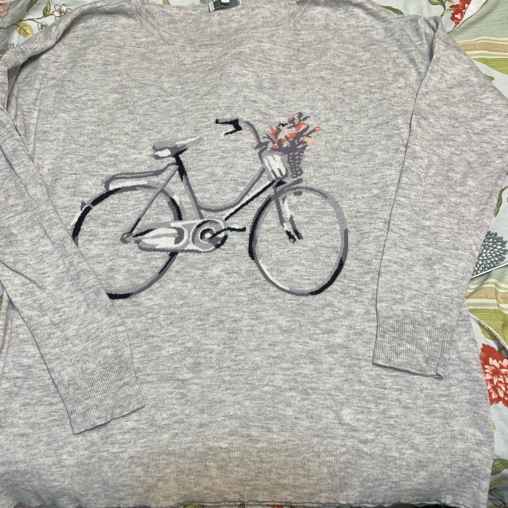 Joie Eloisa Bicycle Geay Graphic Sweater